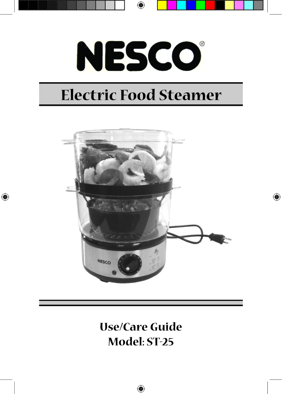 Nesco ST-25 manual Electric Food Steamer 