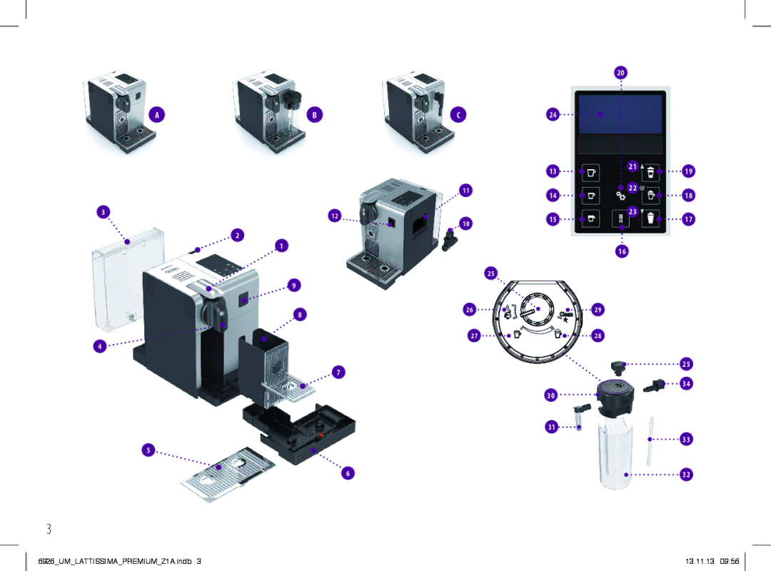 Nespresso 6926_UM manual 6926UMLATTISSIMAPREMIUMZ1A.indb 13.11.13 