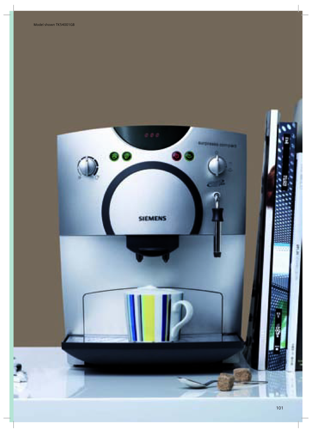 Nespresso TK911N2GB, TK70N01GB, TK50N01GB, TK30N01GB manual Model shown TK54001GB 