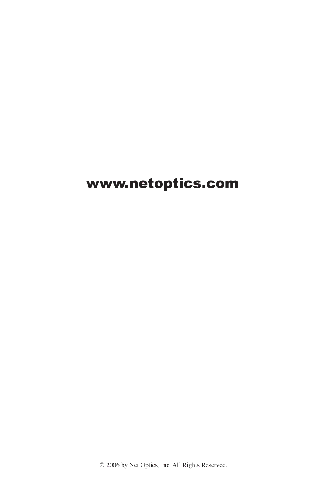 Net Optics 96542iTP, 96547iTP manual By Net Optics, Inc. All Rights Reserved 