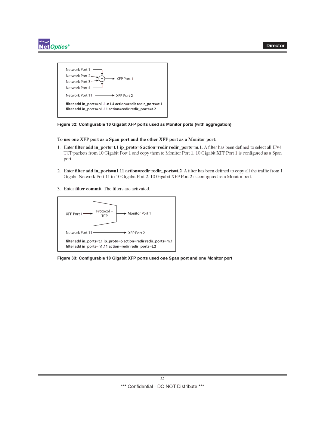 Net Optics none manual Network Port 11 XFP Port 