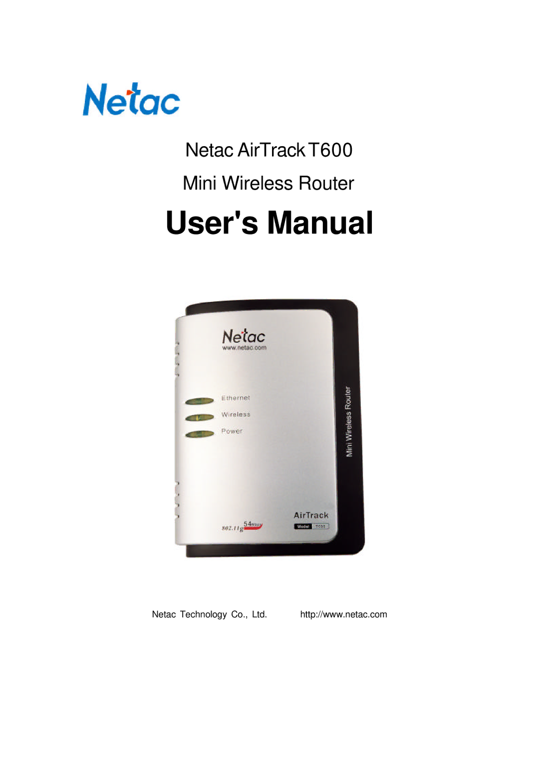 Netac Tech manual Netac AirTrack T600 Mini Wireless Router 