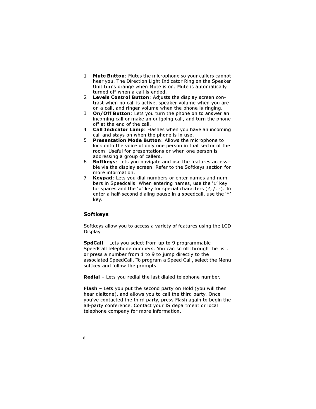 NetComm 5303 manual Softkeys 