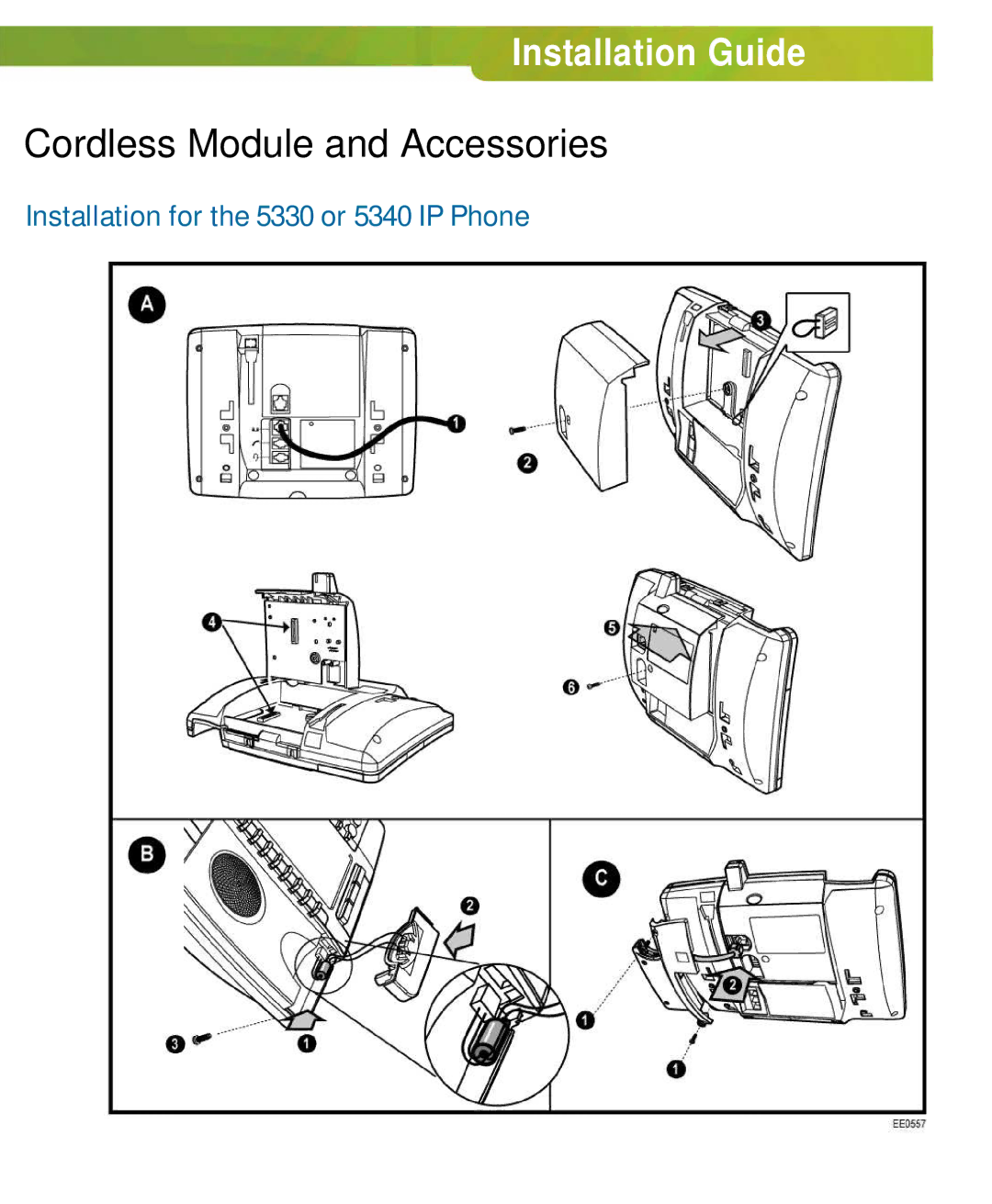 NetComm 5340 manual Cordless Module and Accessories 