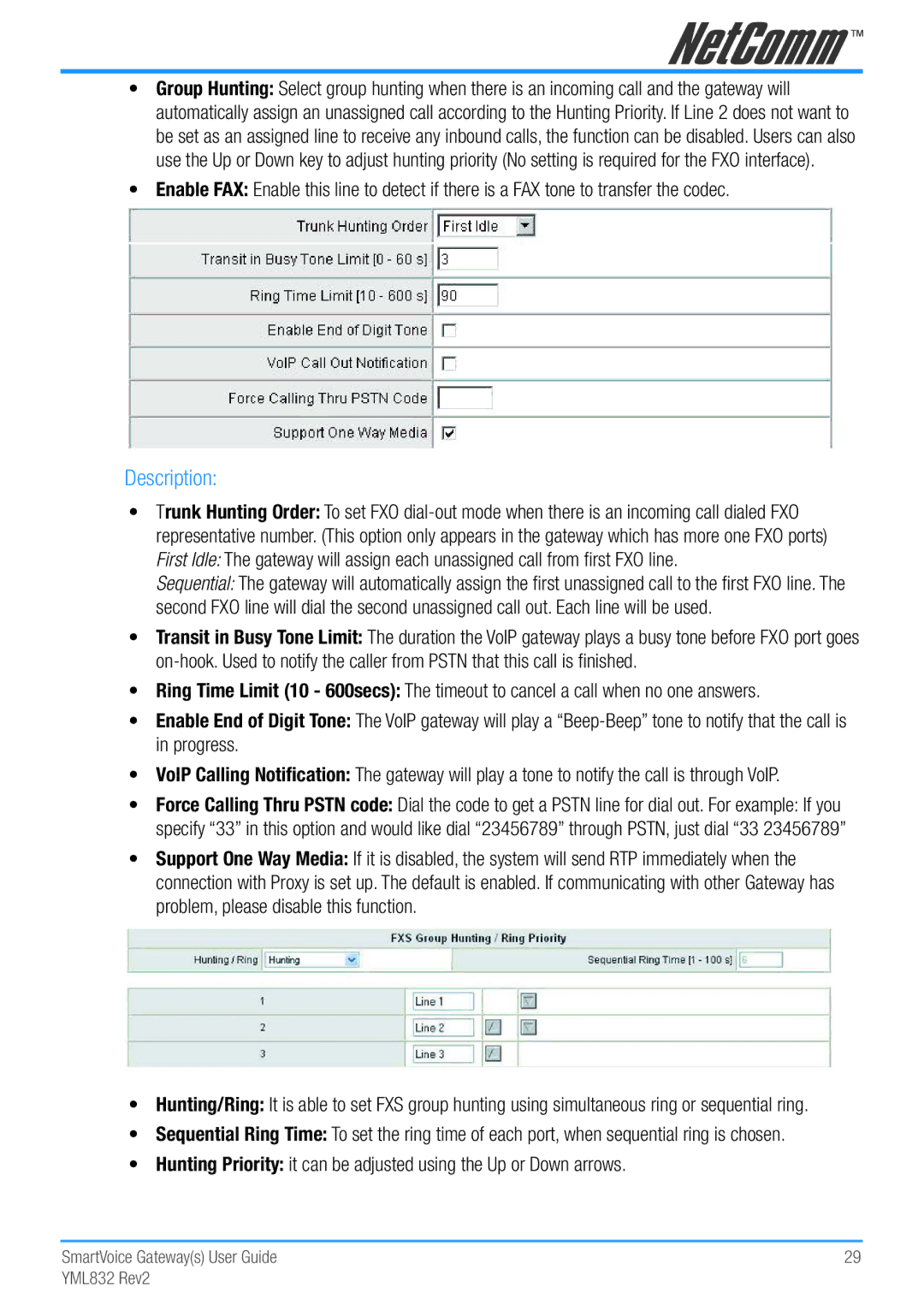 NetComm Gateway Series manual Description 