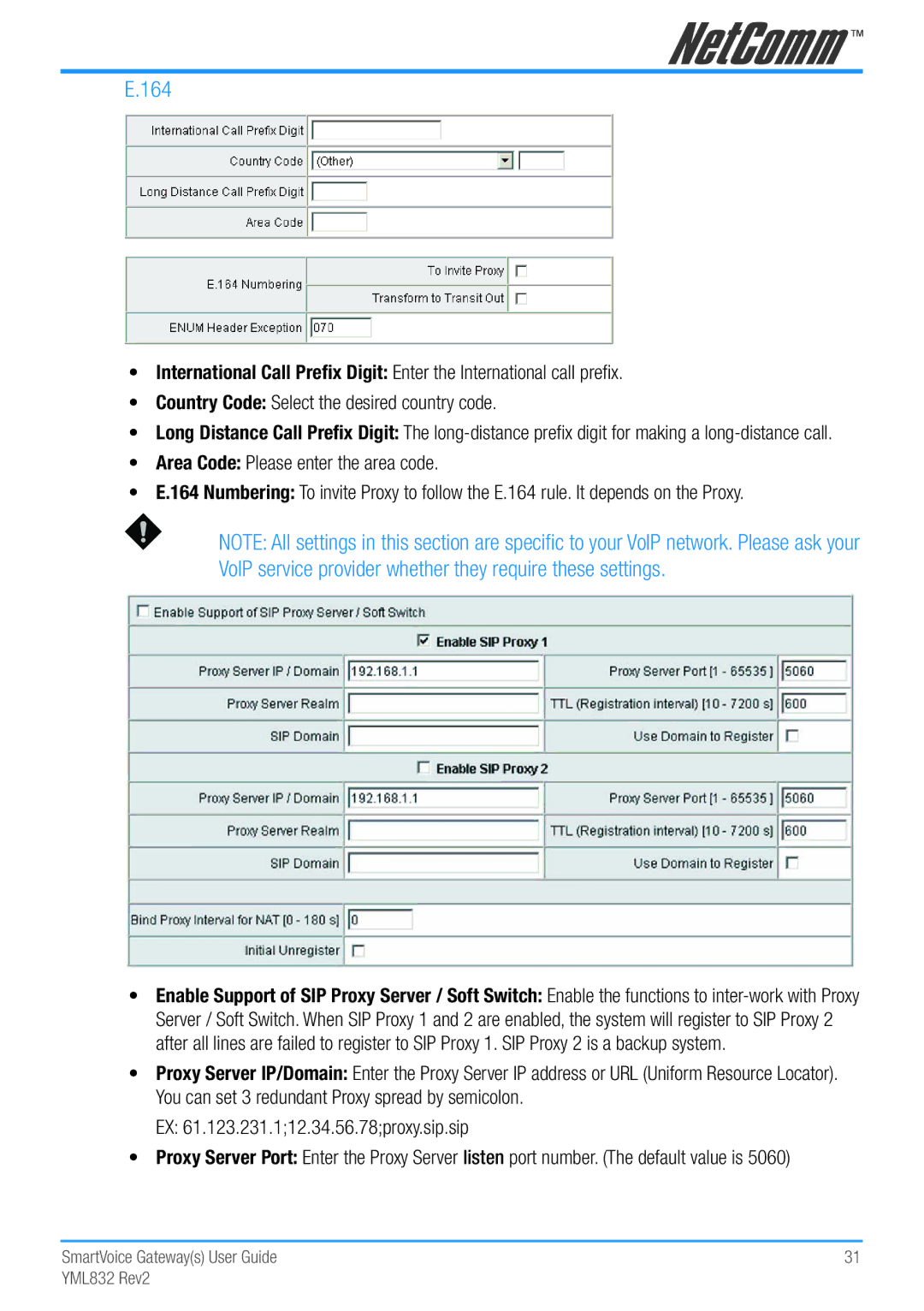 NetComm Gateway Series manual 164 