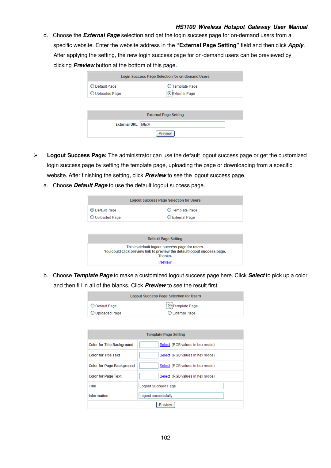 NetComm HS1100 manual 102 