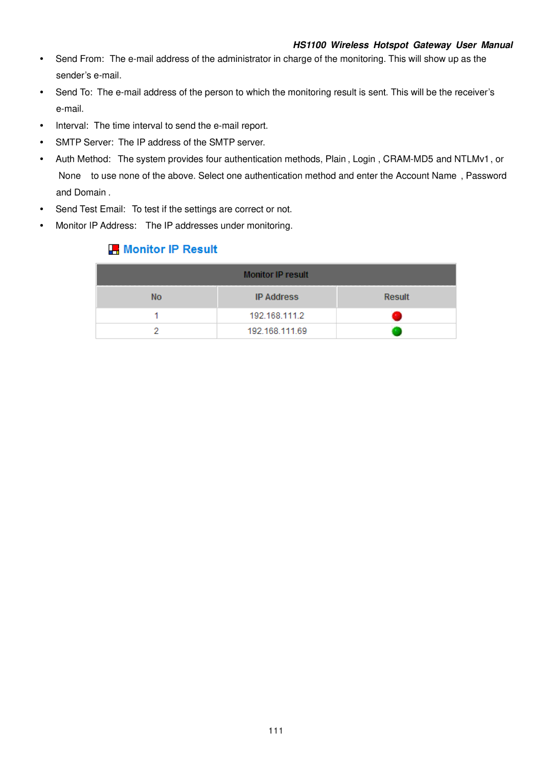 NetComm HS1100 manual 111 