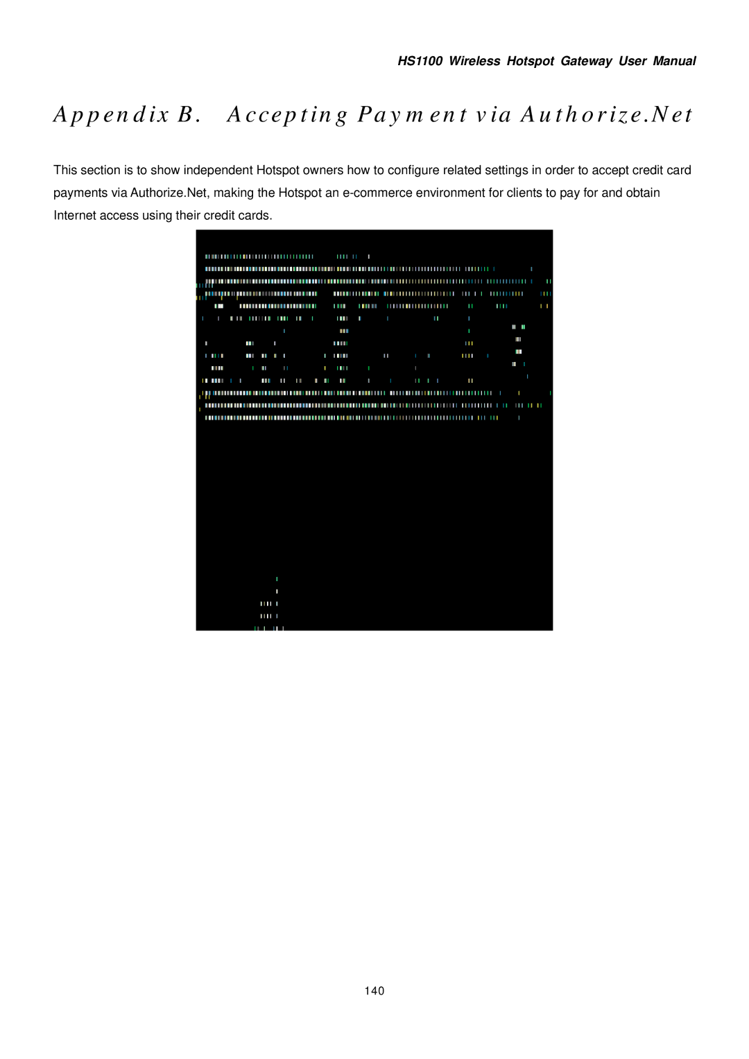 NetComm HS1100 manual Appendix B. Accepting Payment via Authorize.Net, 140 