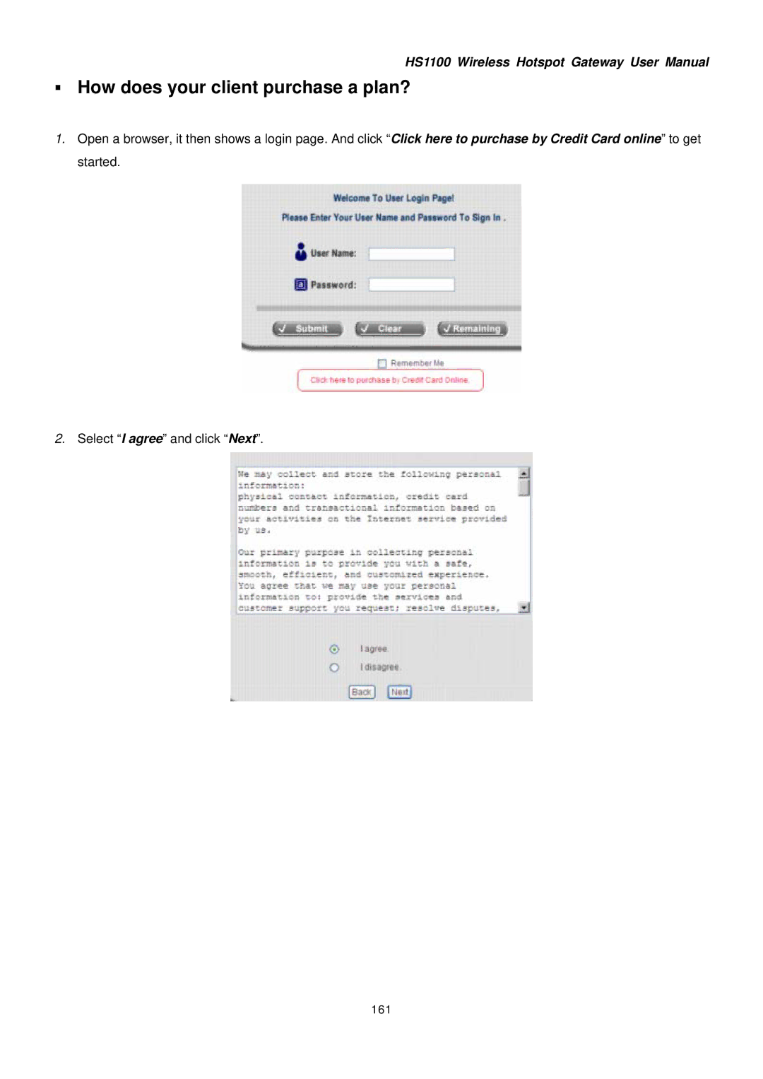 NetComm HS1100 manual ƒ How does your client purchase a plan?, 161 