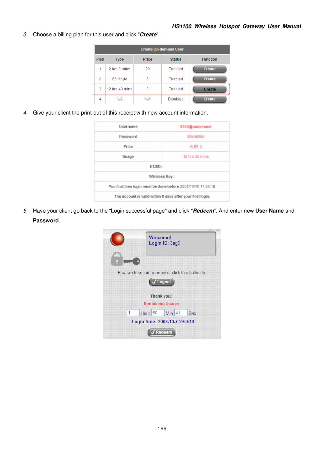 NetComm HS1100 manual 166 