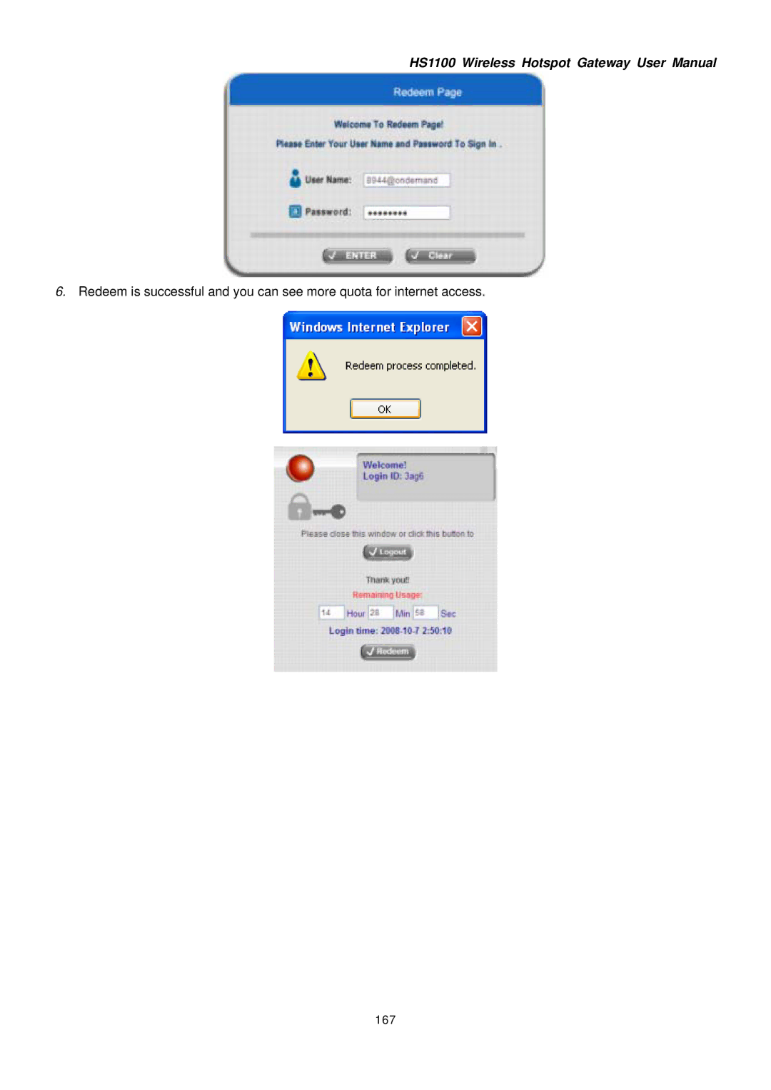 NetComm HS1100 manual 167 