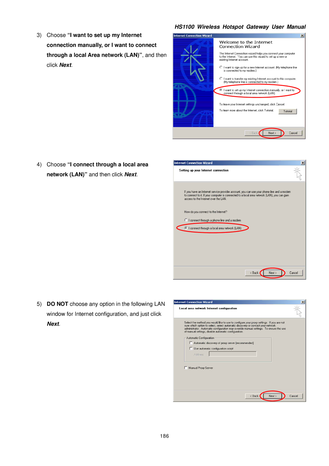 NetComm HS1100 manual 186 