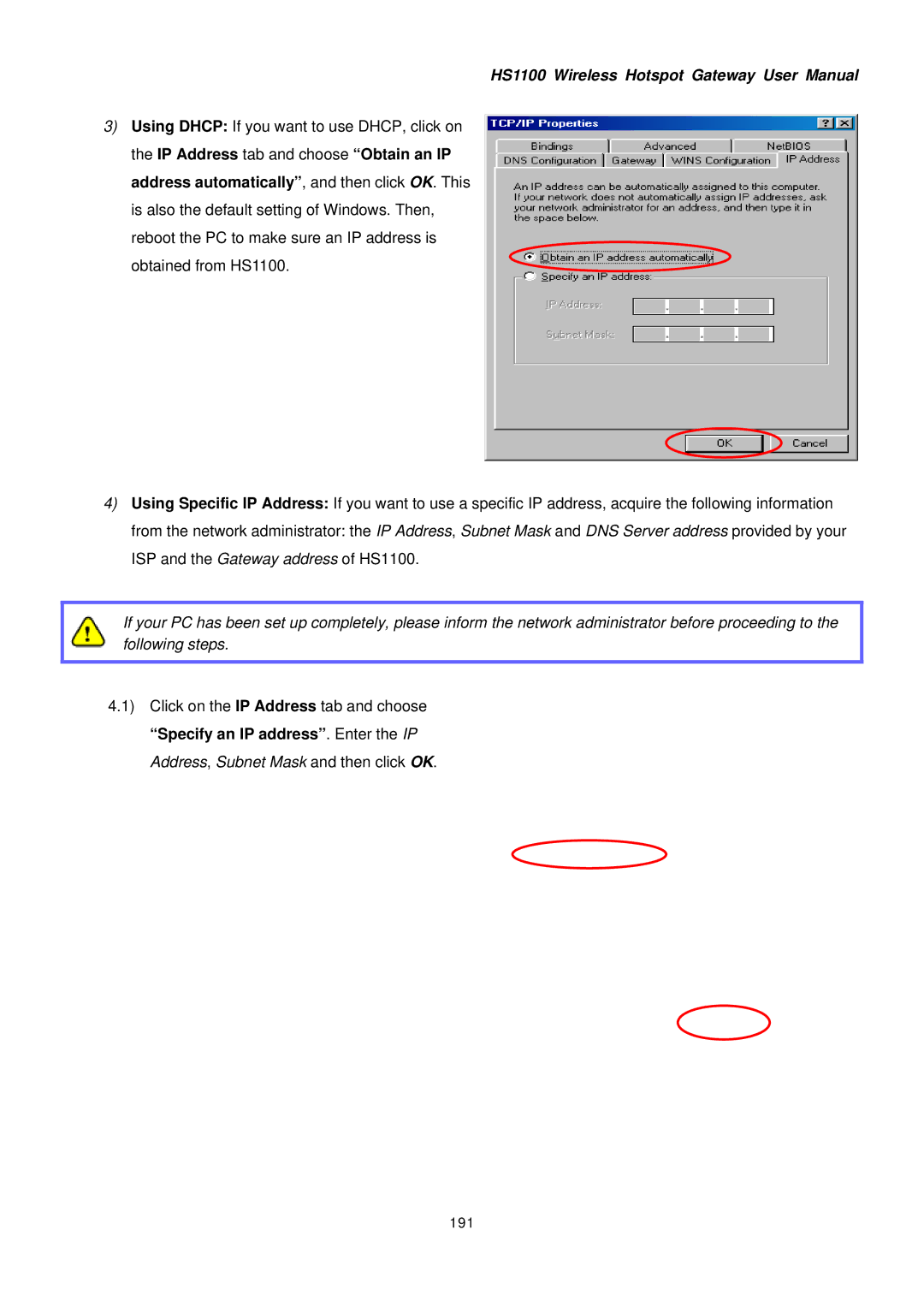 NetComm HS1100 manual 191 