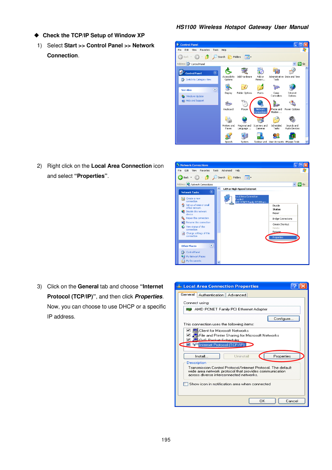 NetComm HS1100 manual 195 