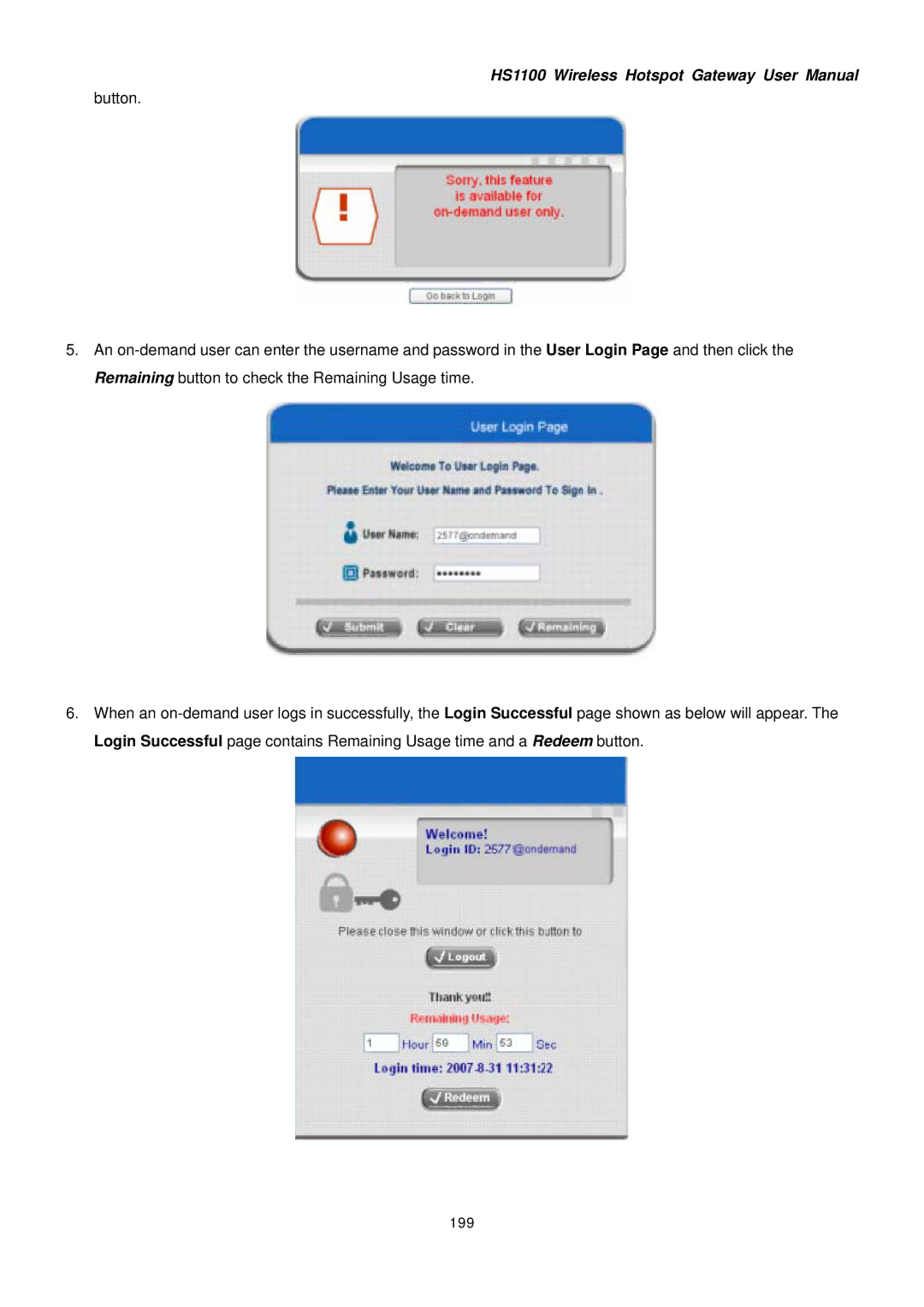 NetComm HS1100 manual 199 