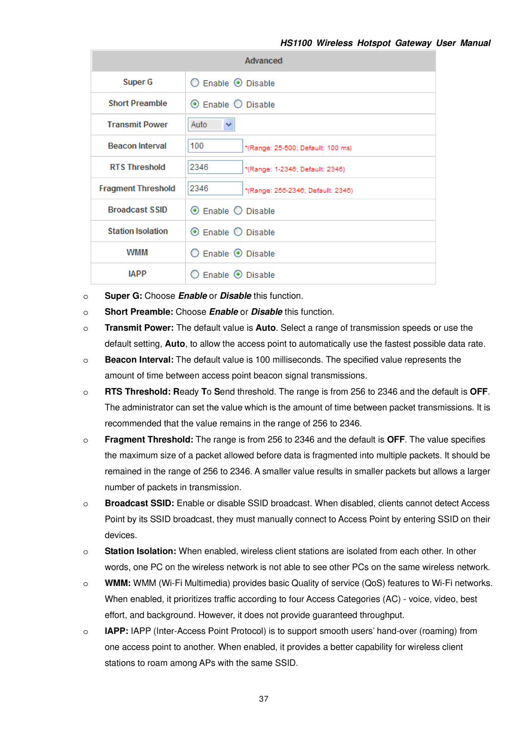 NetComm HS1100 manual 