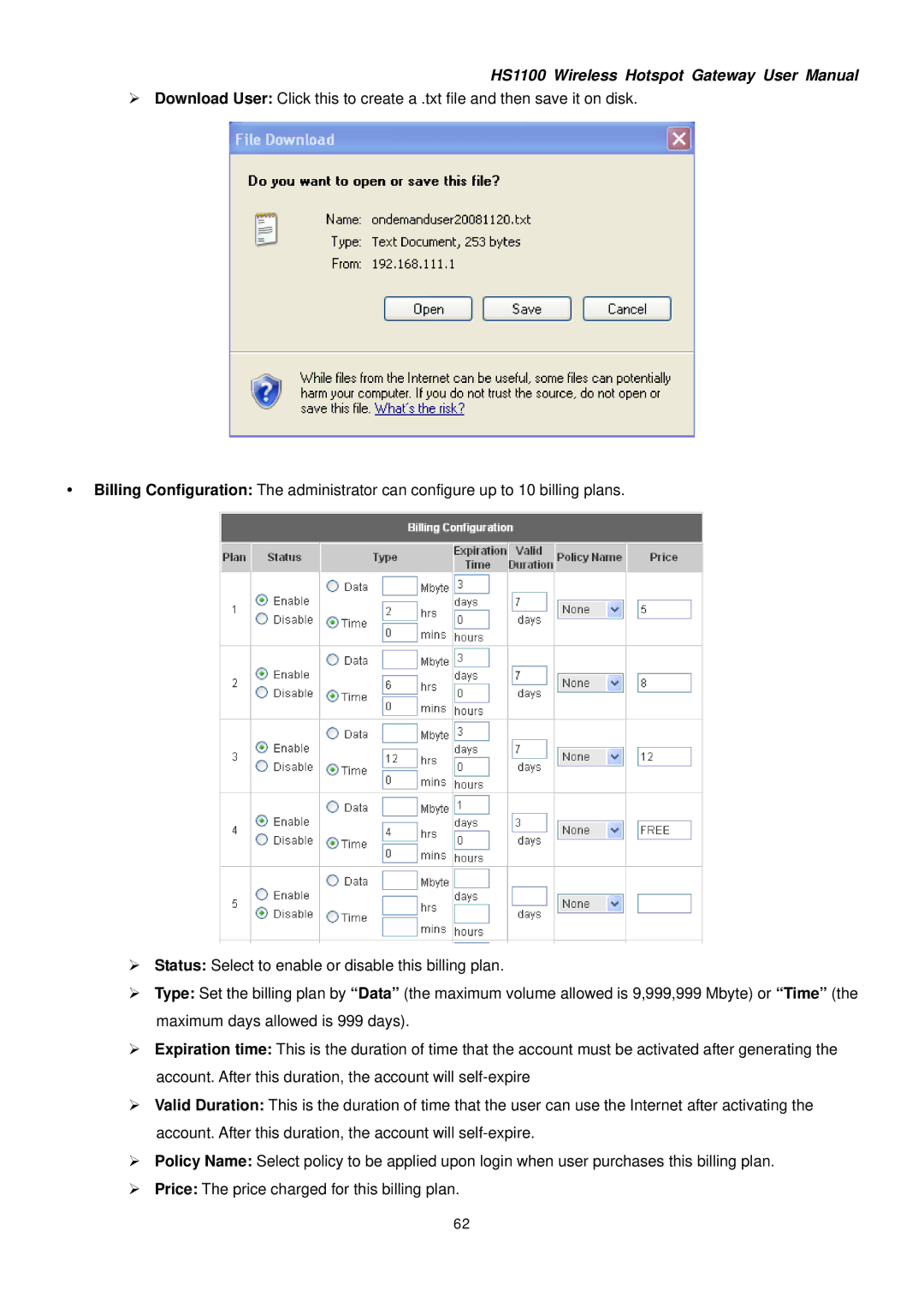 NetComm HS1100 manual 