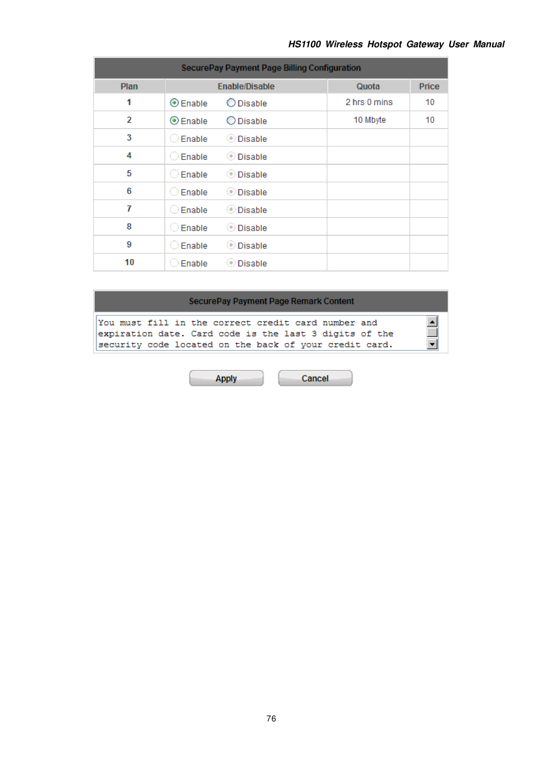 NetComm HS1100 manual 