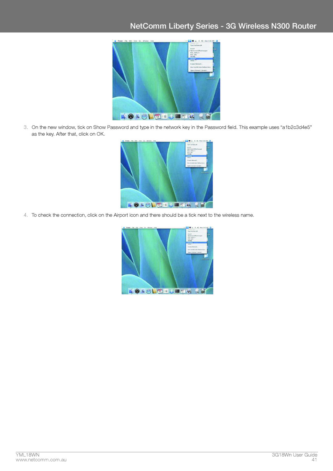 NetComm manual NetComm Liberty Series 3G Wireless N300 Router 