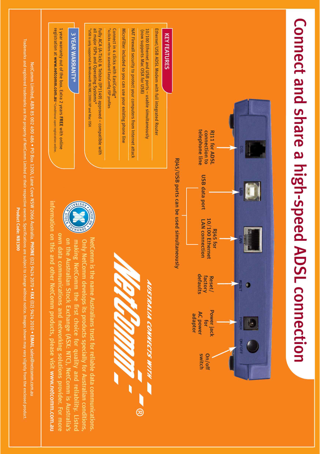 NetComm NB1300 Plus 4W manual 