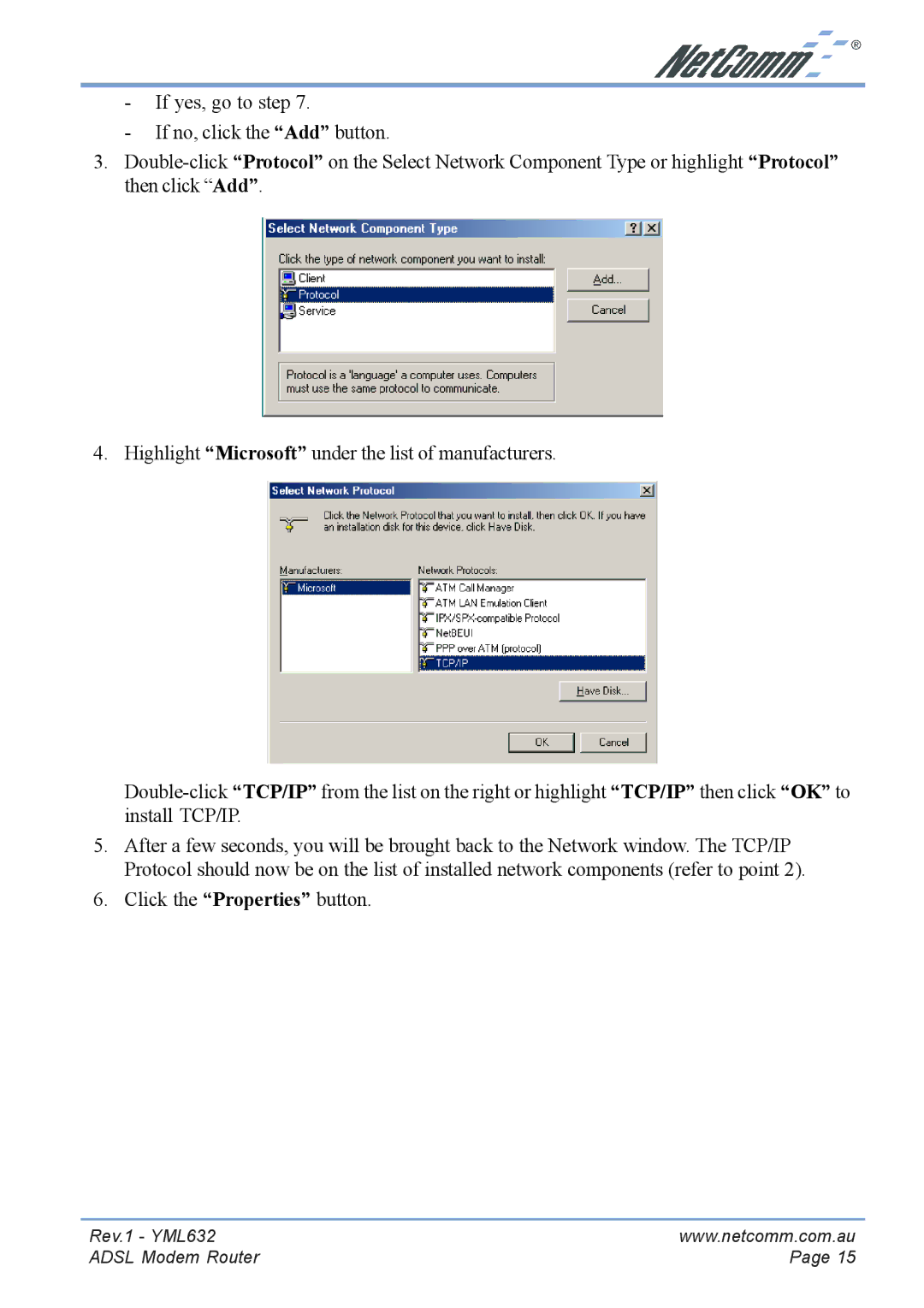 NetComm NB3300 manual Rev.1 YML632 Adsl Modem Router 