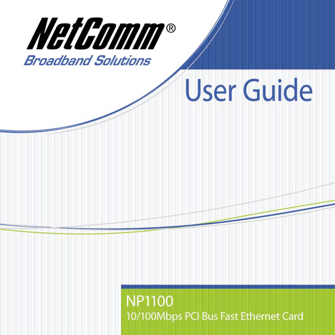 NetComm NP1100 manual 