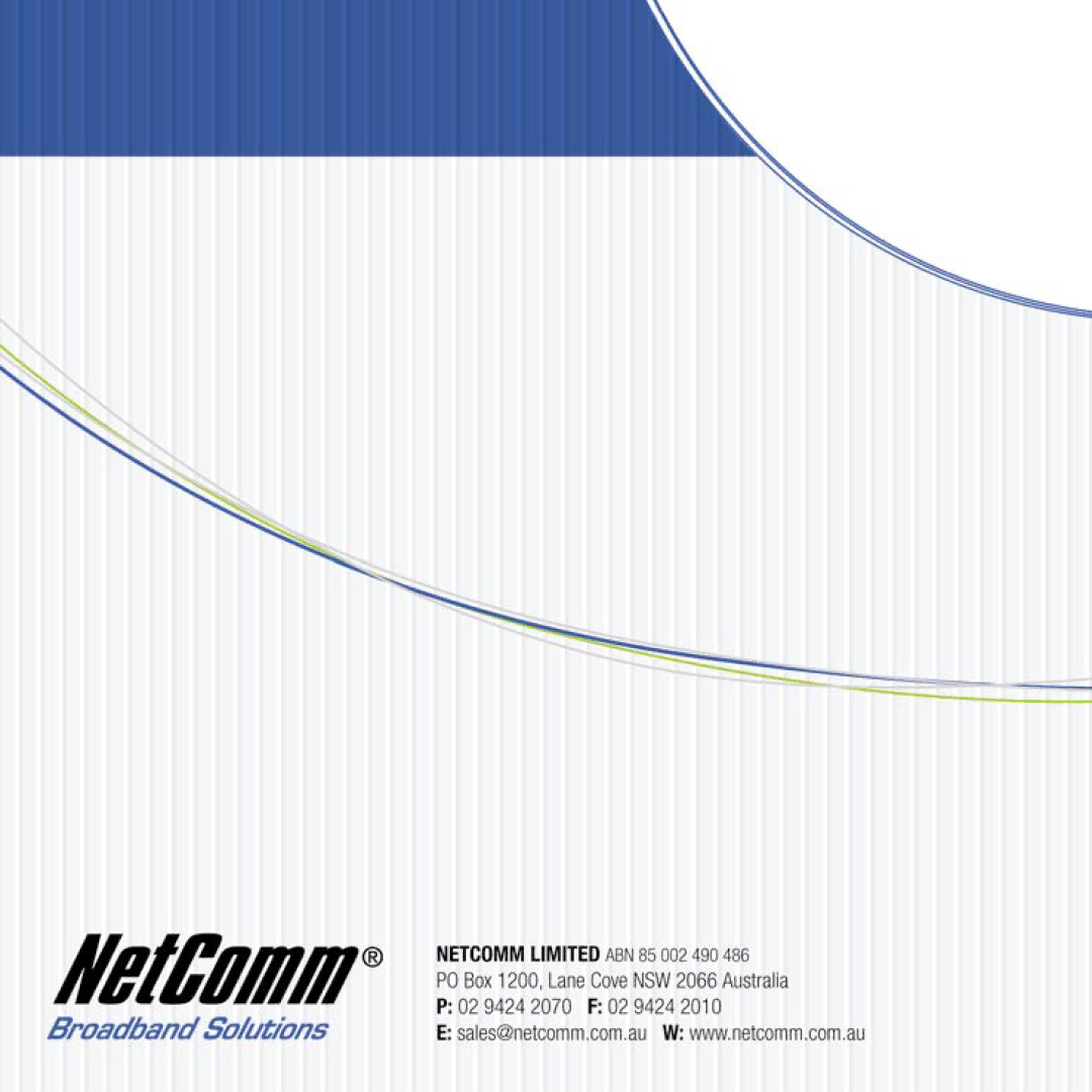 NetComm NP1100 manual 