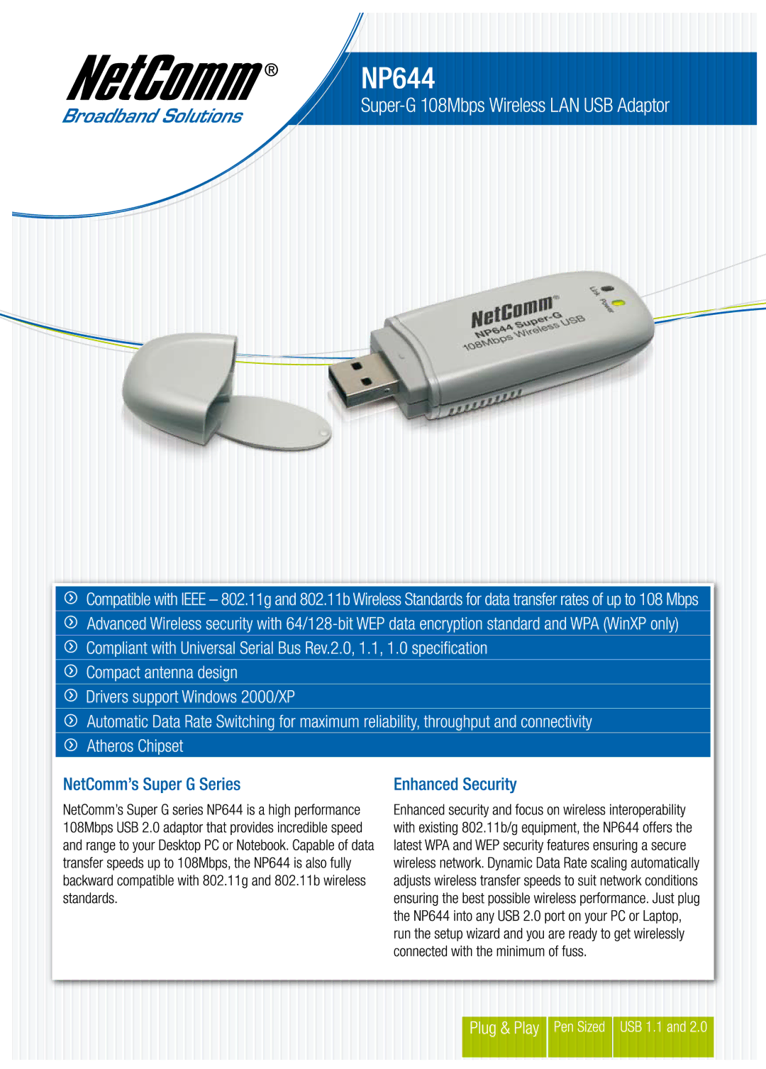 NetComm NP644 manual 