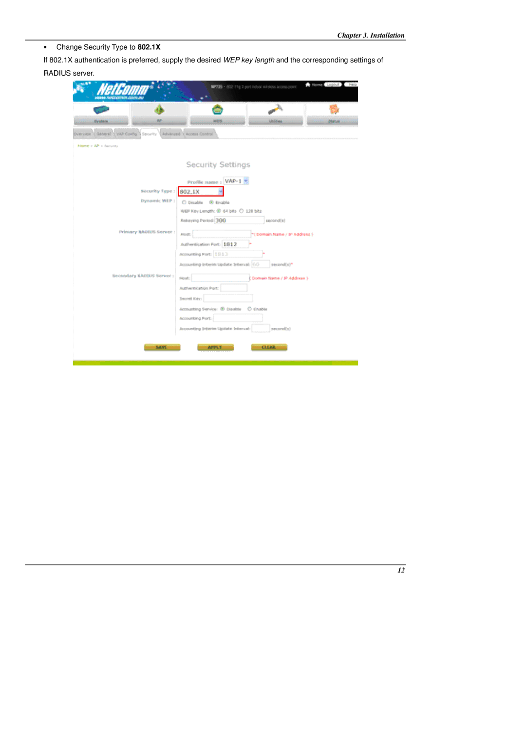 NetComm NP725 manual Installation 