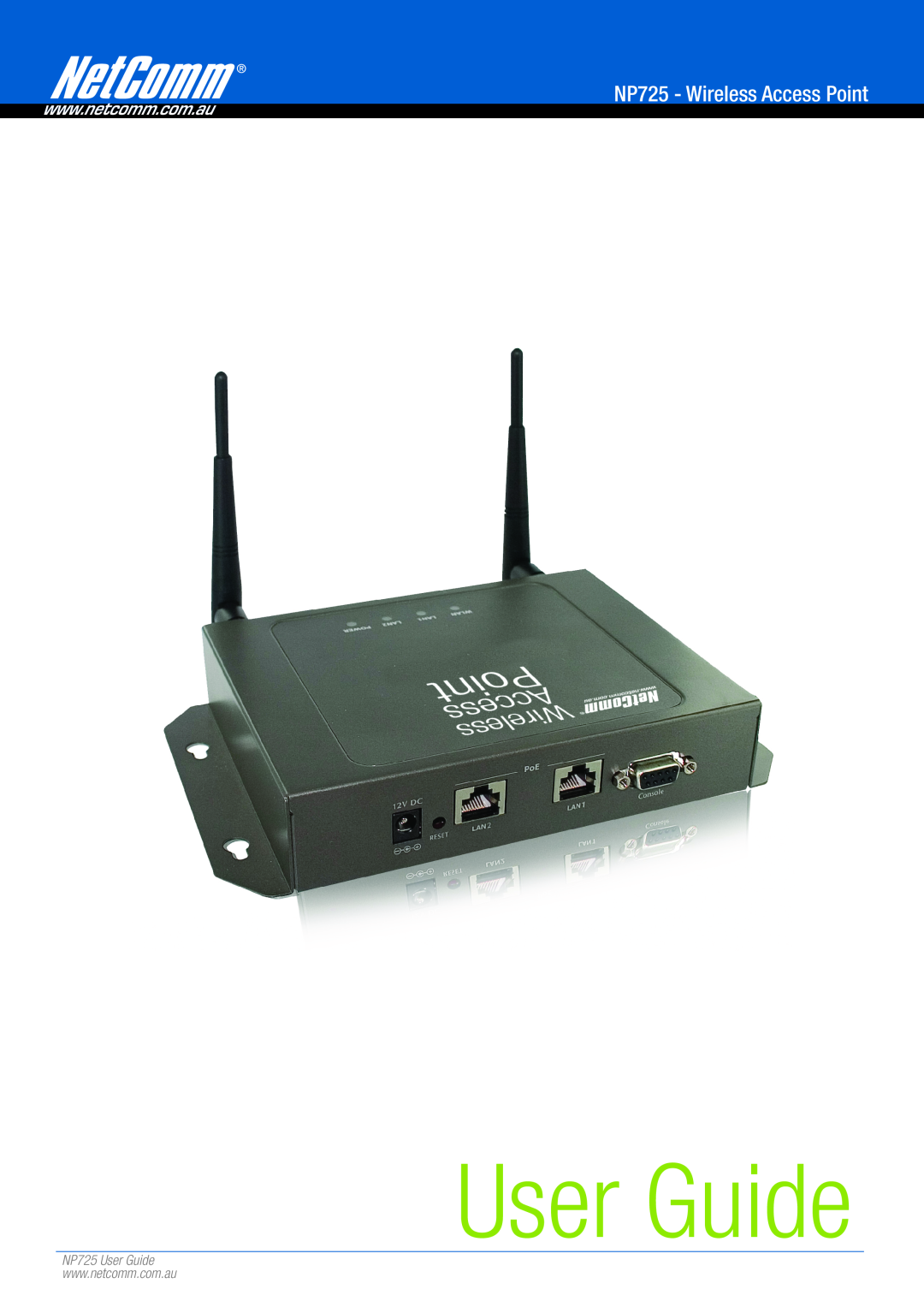 NetComm manual NP725 - Wireless Access Point, NP725 User Guide 