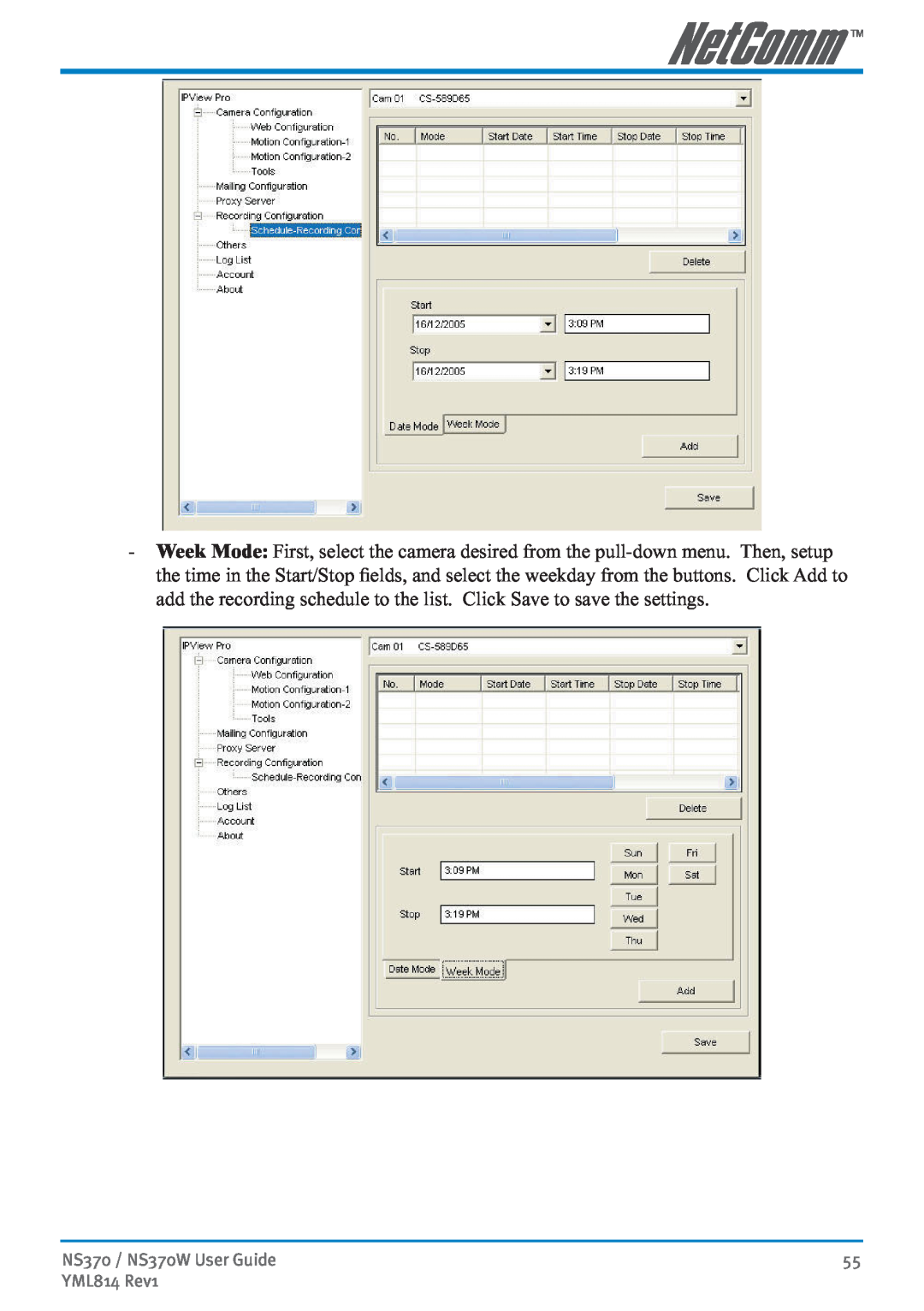 NetComm manual NS370 / NS370W User Guide, YML814 Rev1 