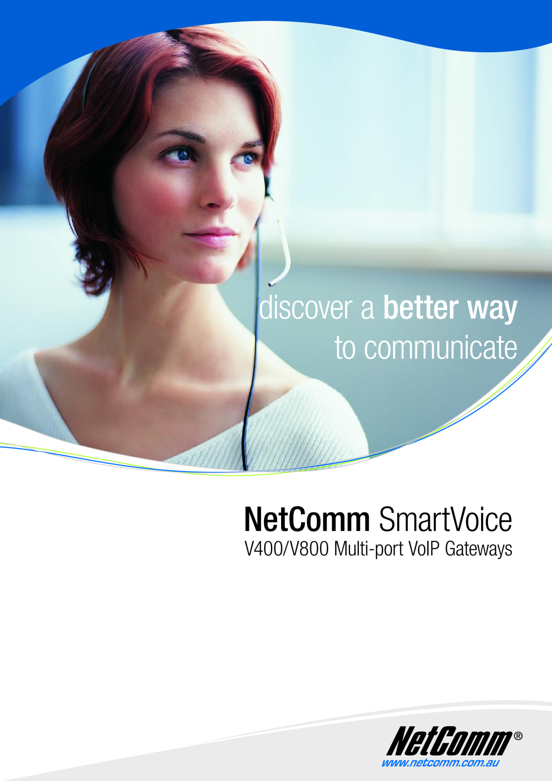NetComm manual NetComm SmartVoice, discover a better way to communicate, V400/V800 Multi-port VoIP Gateways 