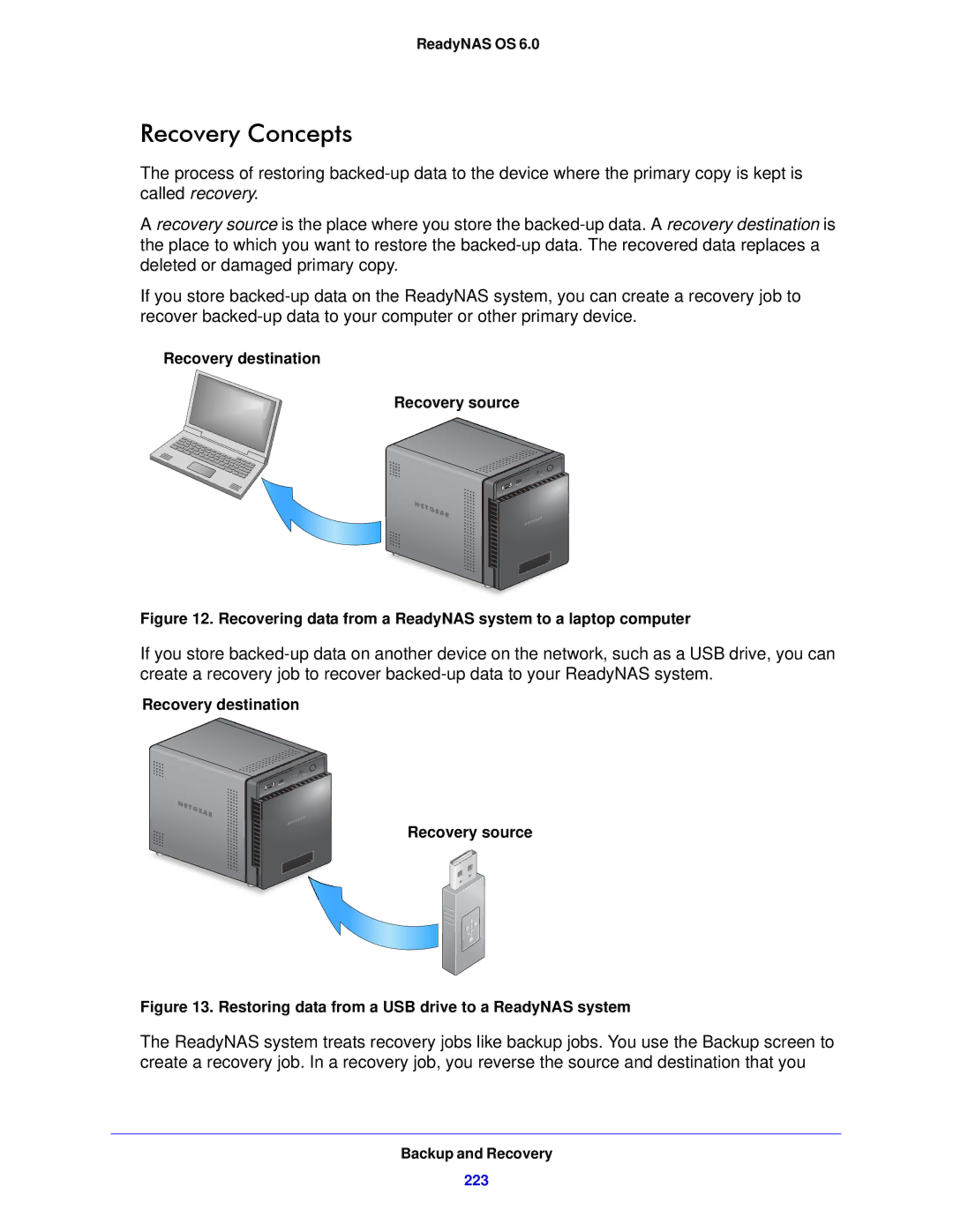 NETGEAR 314, 104, 312 software manual Recovery Concepts, Recovering data from a ReadyNAS system to a laptop computer 