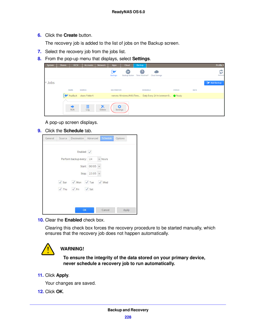 NETGEAR 104, 314, 312 software manual Click Apply Your changes are saved Click OK 