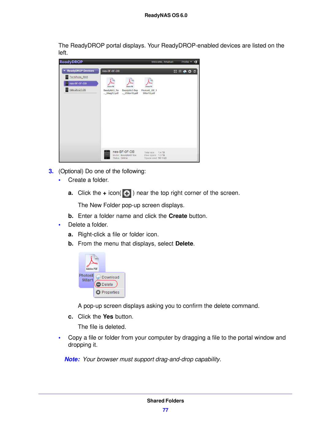 NETGEAR 312, 104, 314 software manual ReadyNAS OS 