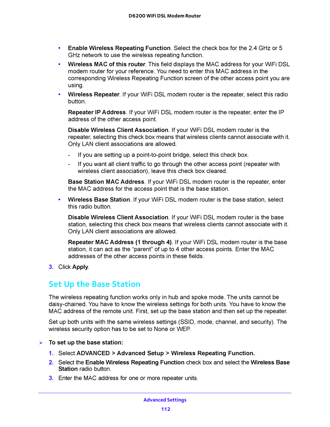 NETGEAR 202-11171-04 user manual Set Up the Base Station 