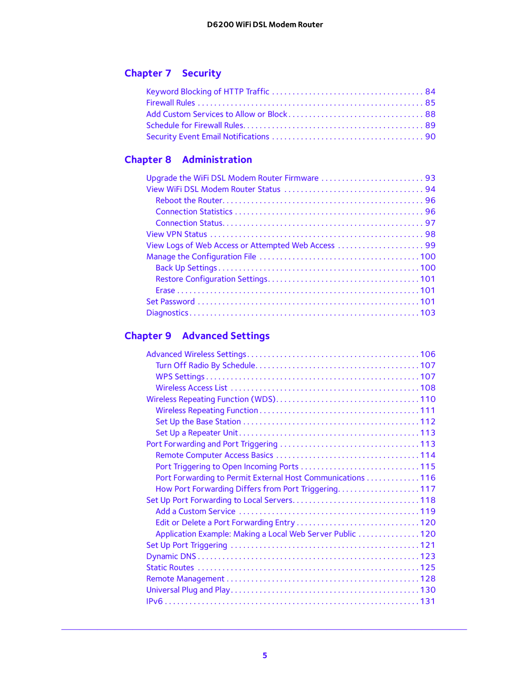 NETGEAR 202-11171-04 user manual Security 