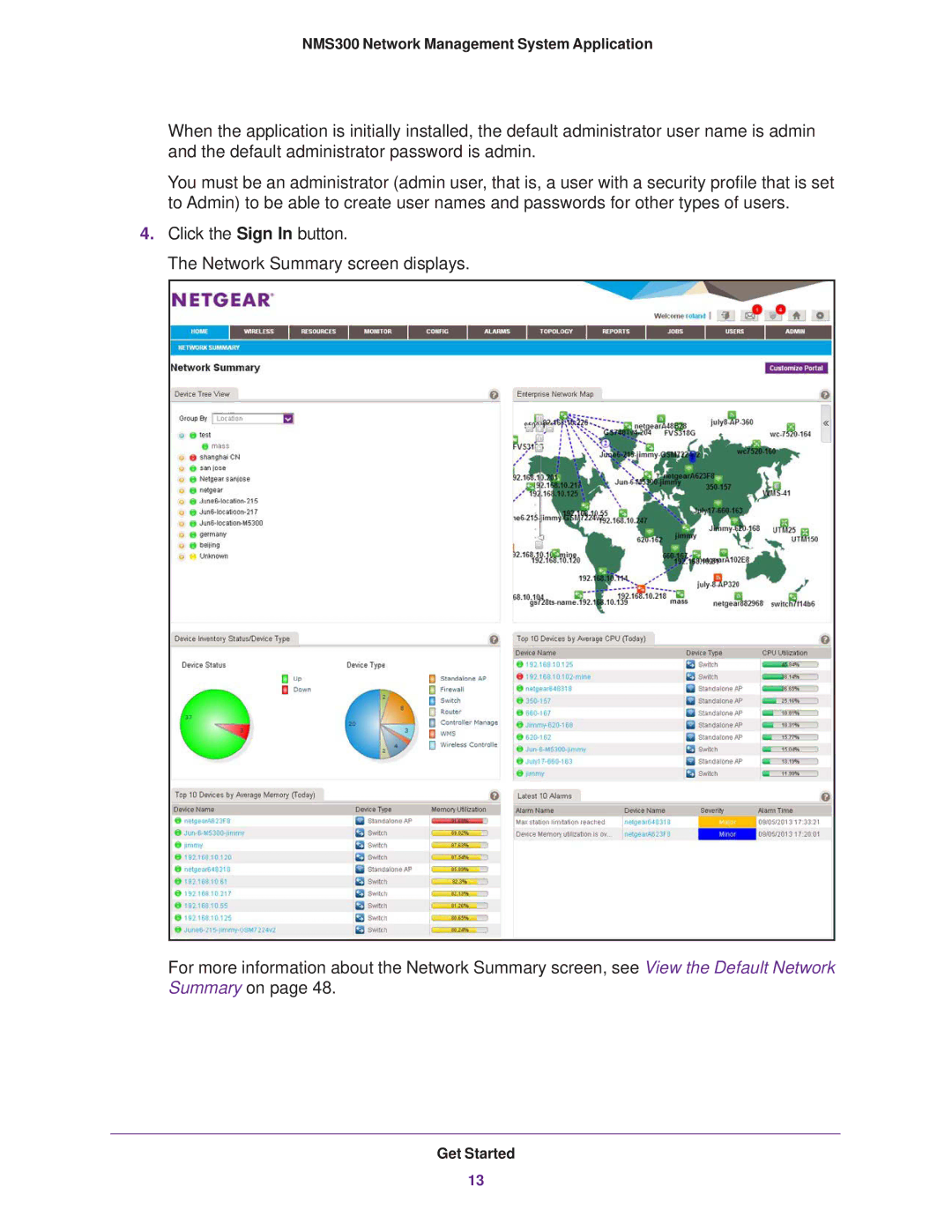 NETGEAR 202-11288-02 quick start NMS300 Network Management System Application 