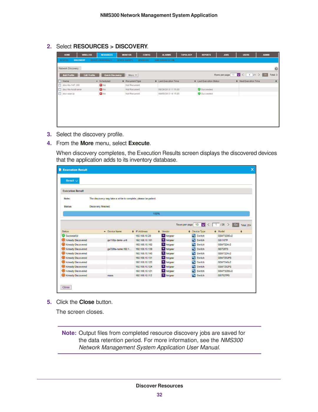 NETGEAR 202-11288-02 quick start Select Resources Discovery 