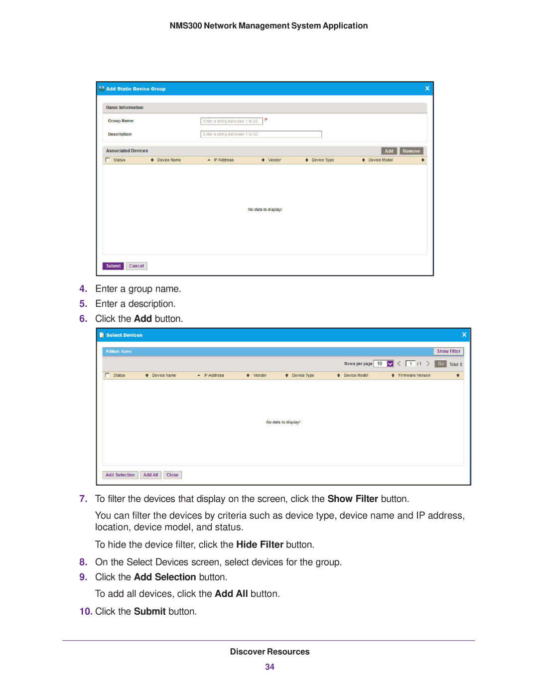 NETGEAR 202-11288-02 quick start NMS300 Network Management System Application 