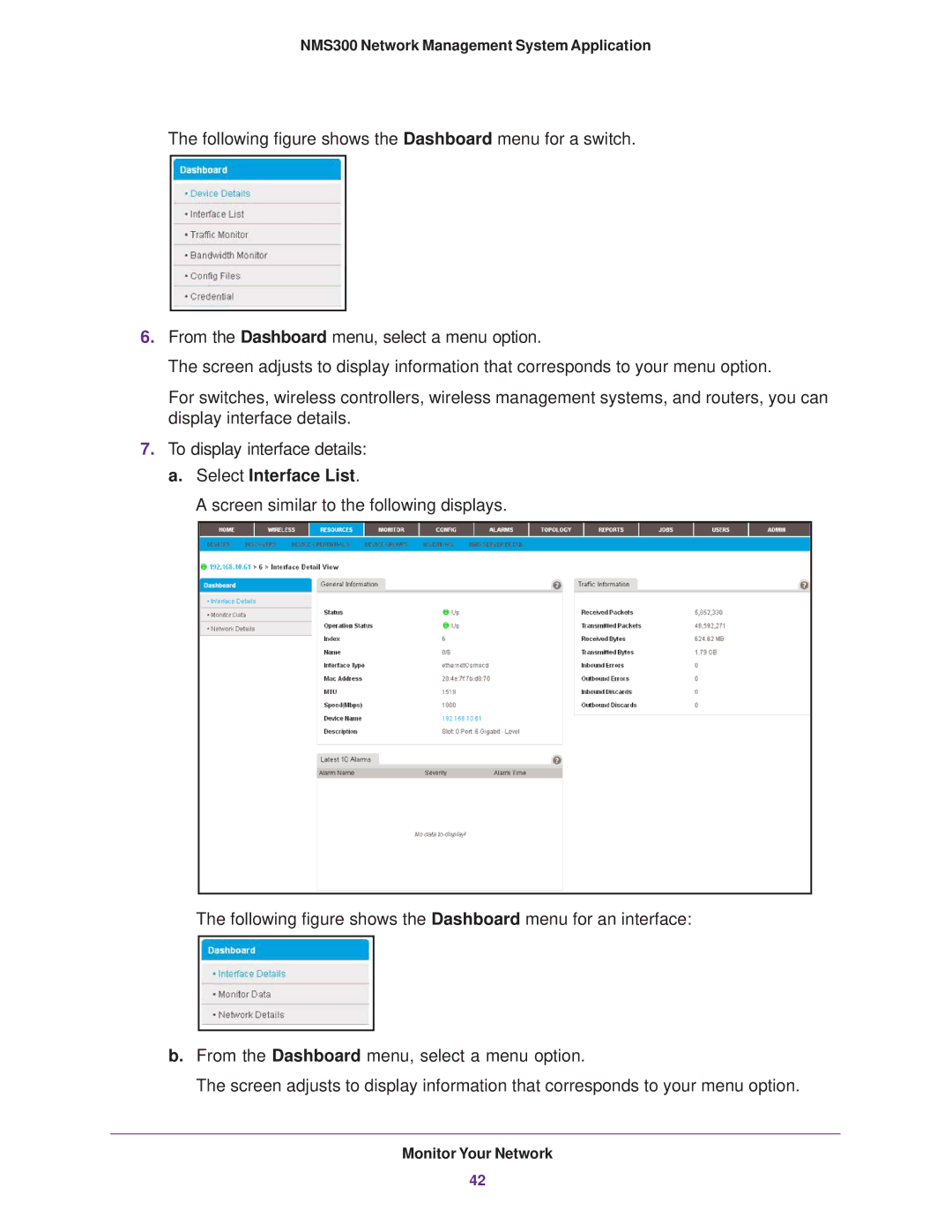 NETGEAR 202-11288-02 quick start To display interface details a. Select Interface List 