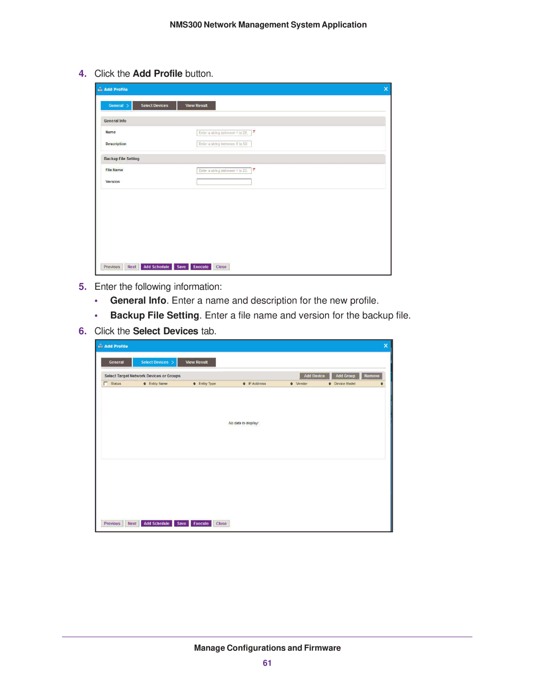 NETGEAR 202-11288-02 quick start Click the Select Devices tab 