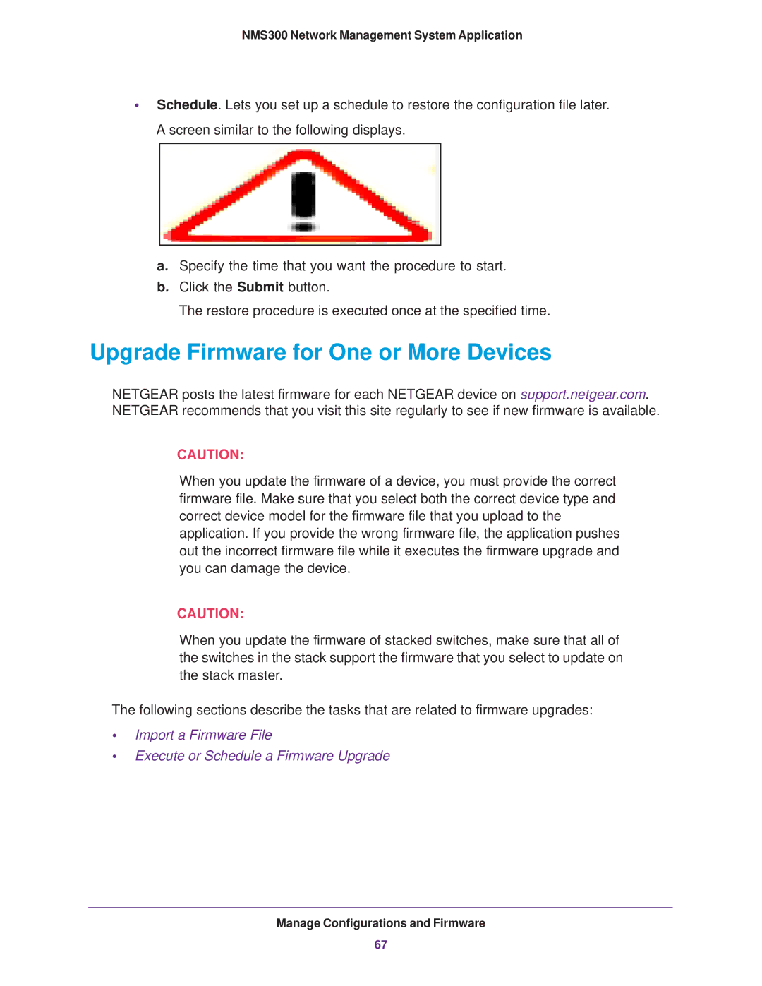 NETGEAR 202-11288-02 quick start Upgrade Firmware for One or More Devices 