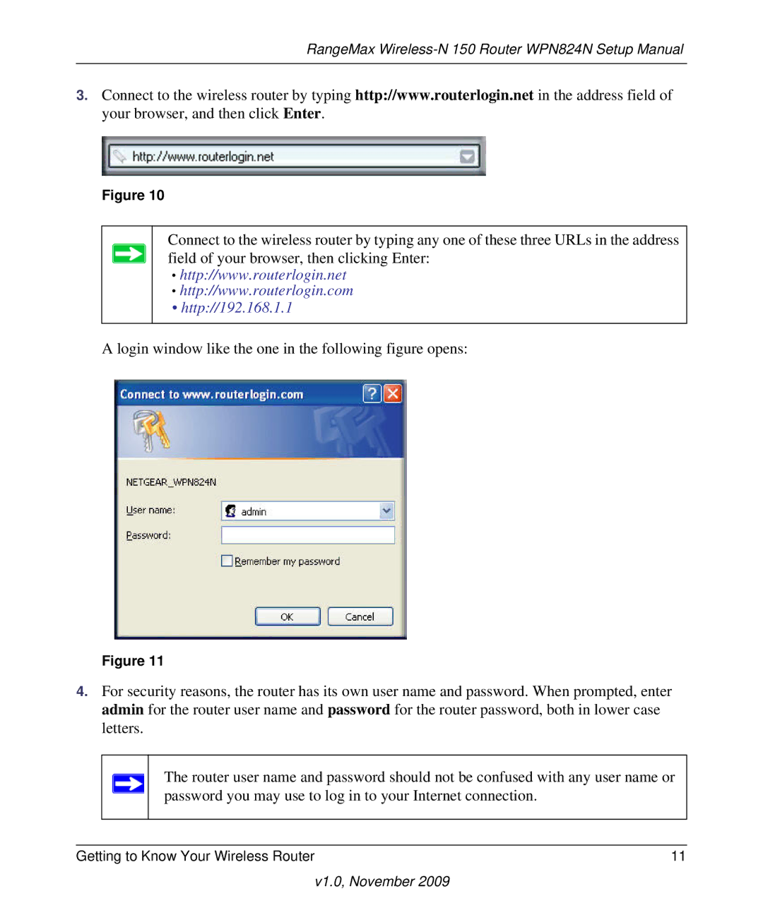 NETGEAR 208-10541-01 manual Http//192.168.1.1 