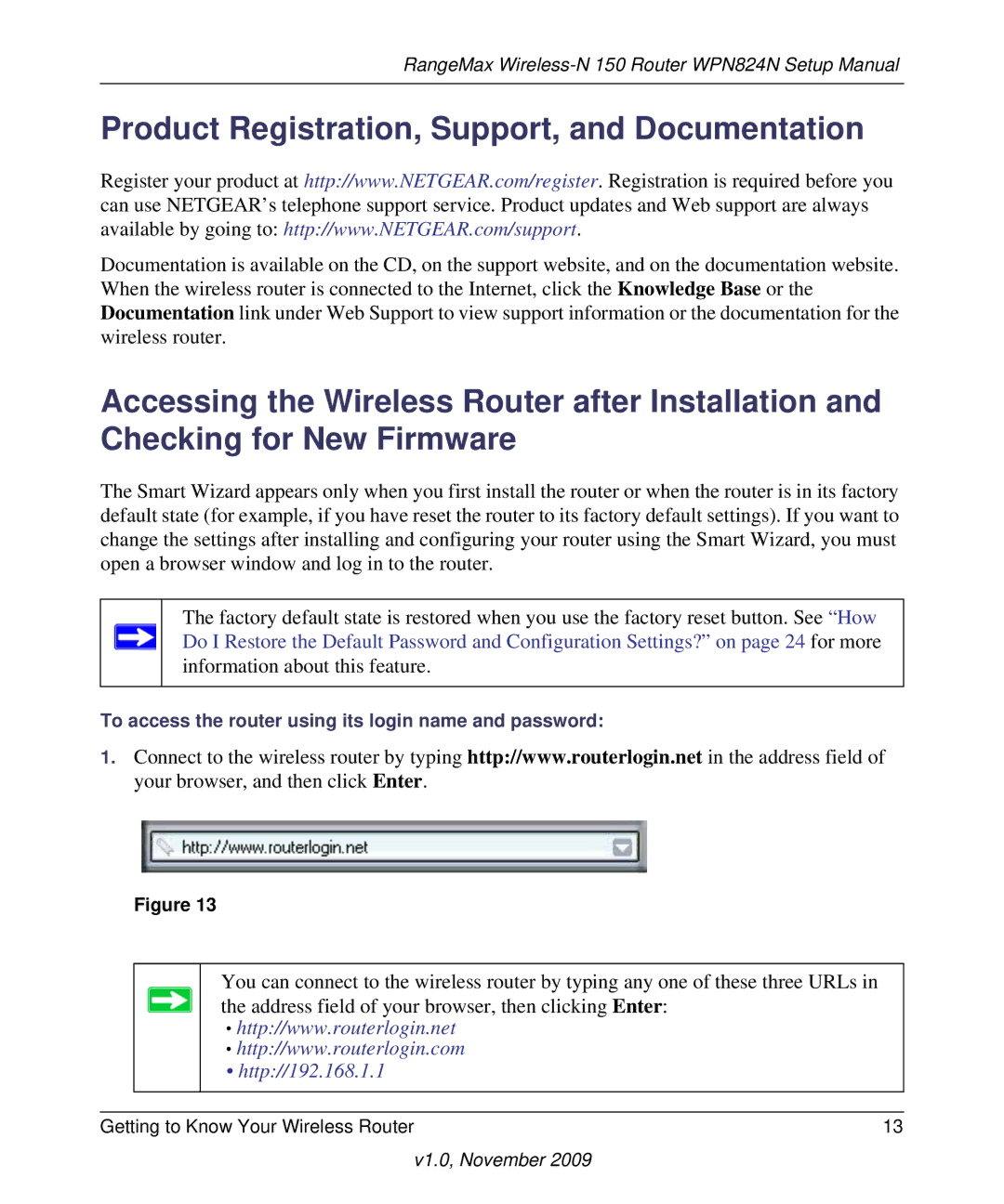 NETGEAR 208-10541-01 manual Product Registration, Support, and Documentation 