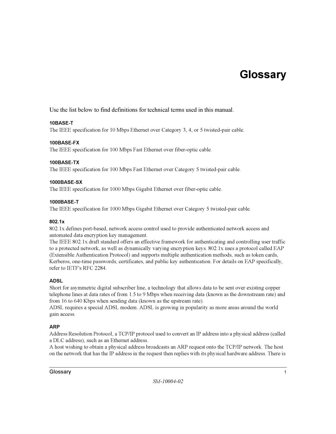 NETGEAR 700 Series manual Glossary 