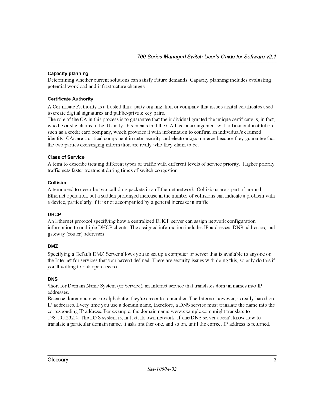 NETGEAR 700 Series manual Dhcp 