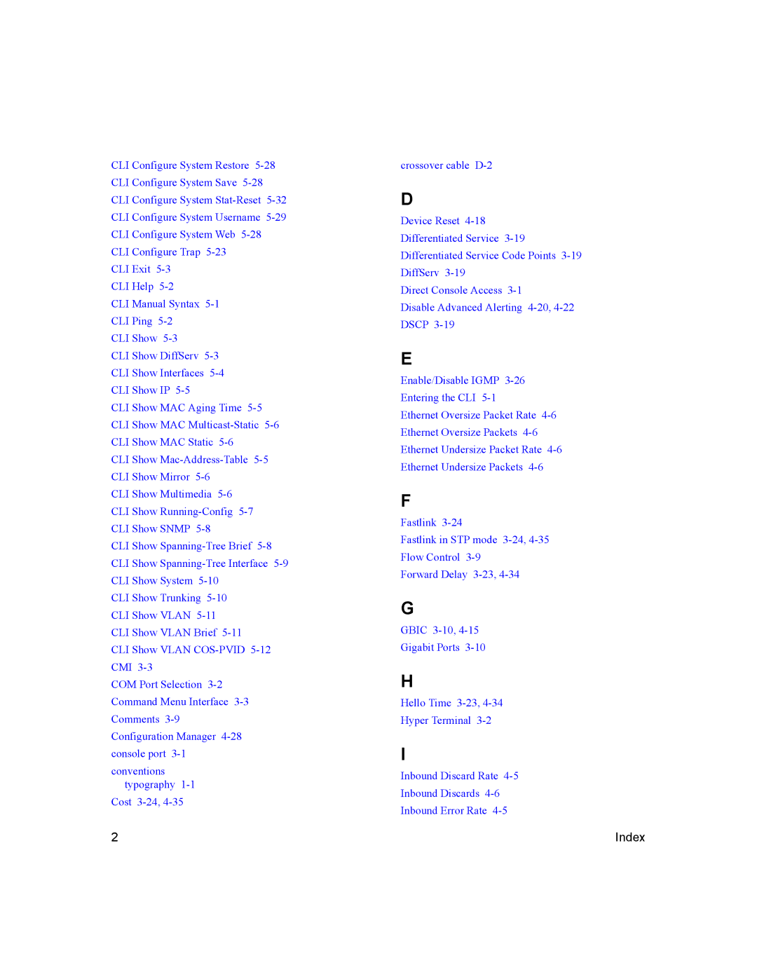 NETGEAR 700 Series manual Index 