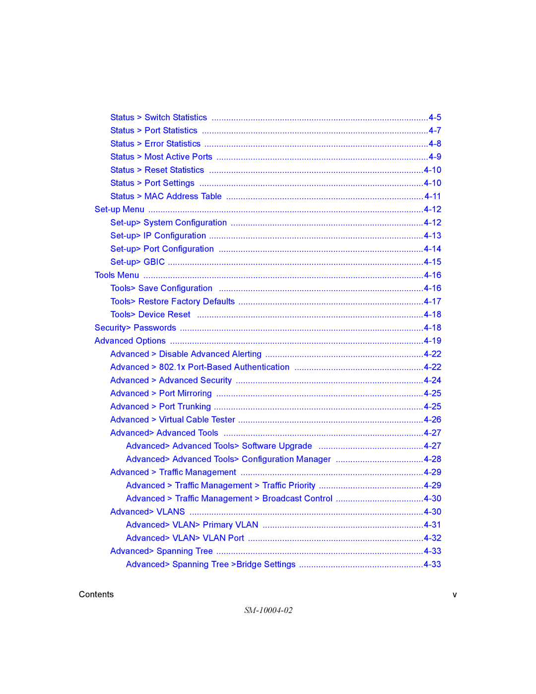 NETGEAR 700 Series manual Tools Menu 